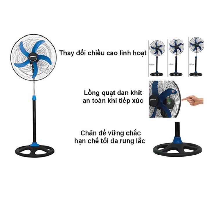 [HCM]Quạt Đứng Goldsun P4501 (65W) - Xanh Đen