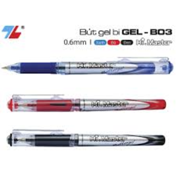 Bút gel tl- b03 hộp 10 cây- xanh