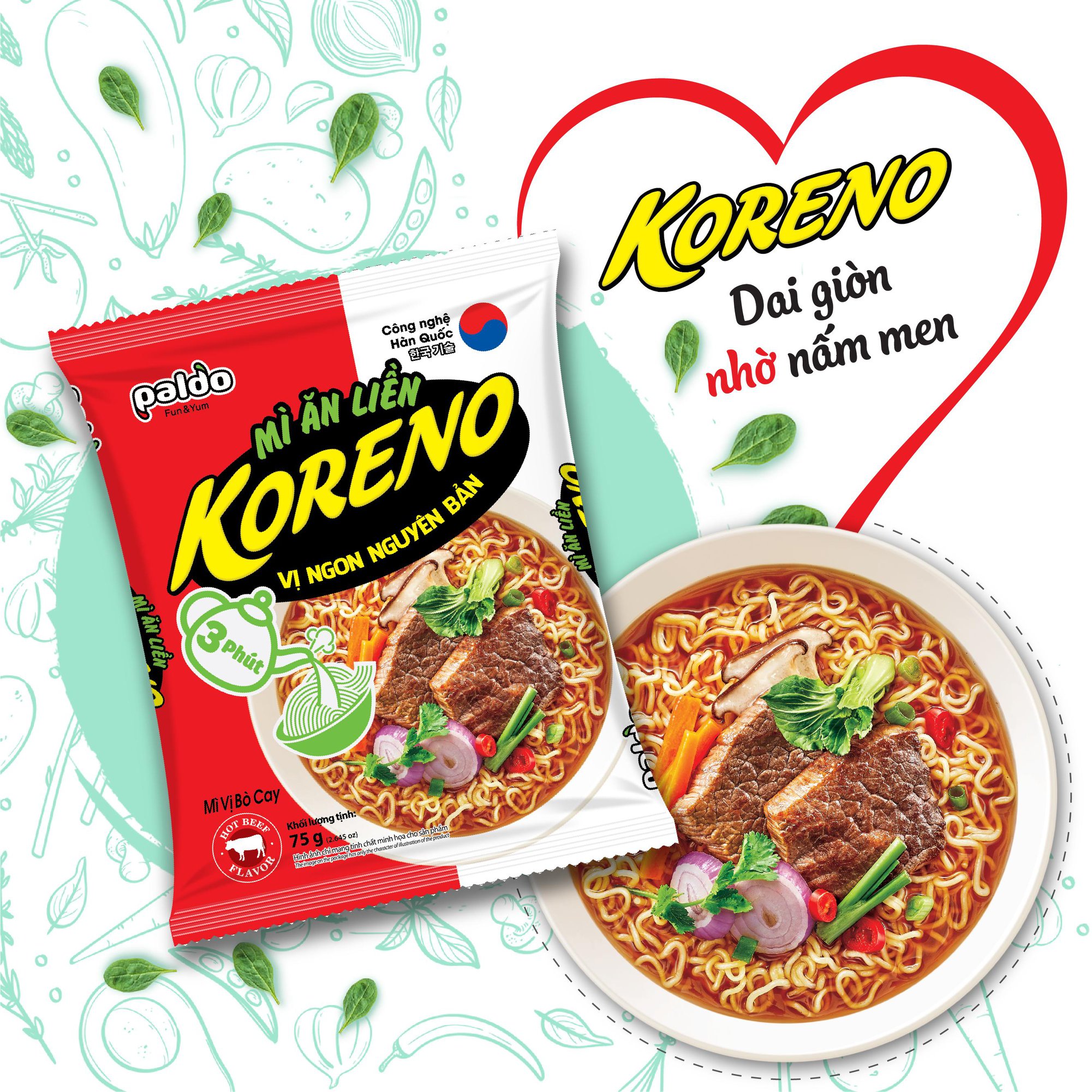 Combo 10 gói mì vị bò cay 100g