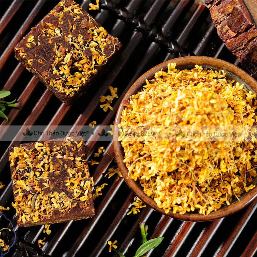 Trà đường phèn quế hoa 100g ( Thanh nhiệt, an thần ) -Chợ Thảo Dược Việt