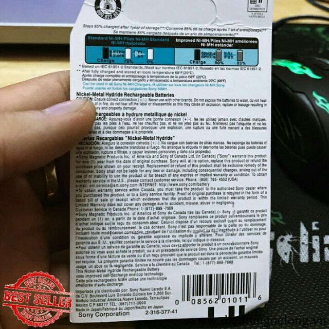 PIN SẠC AA SONY