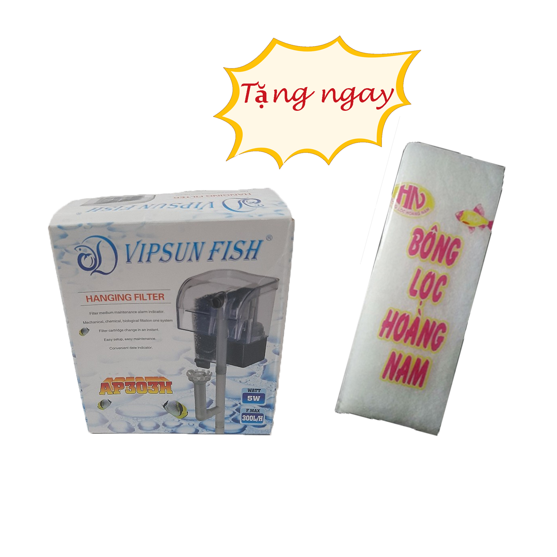 Lọc thác Vipsun AP303H cho bể dài từ 30-35cm