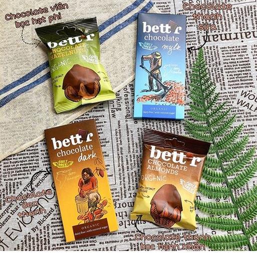 Socola đen hữu cơ thanh Bettr 60g