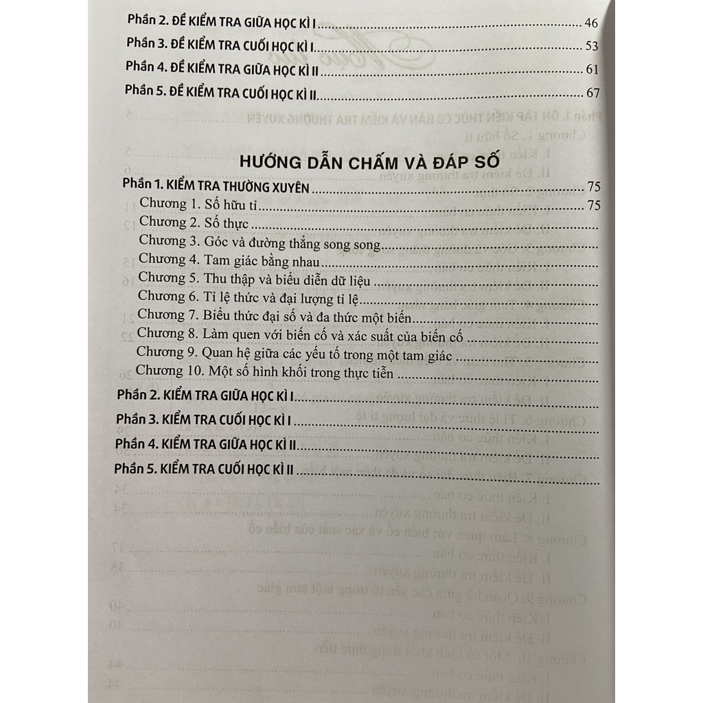 Sách - Đề kiểm tra Toán 7 - Nhà sách Học Liệu