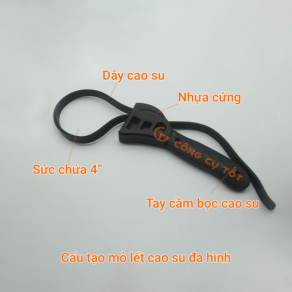 Mỏ lết đa hình - Mỏ lết cao su