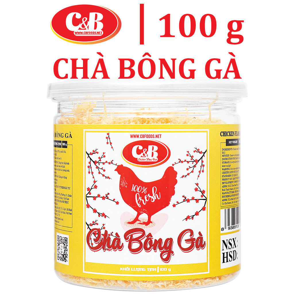 CHÀ BÔNG GÀ C&B HỘP 100G