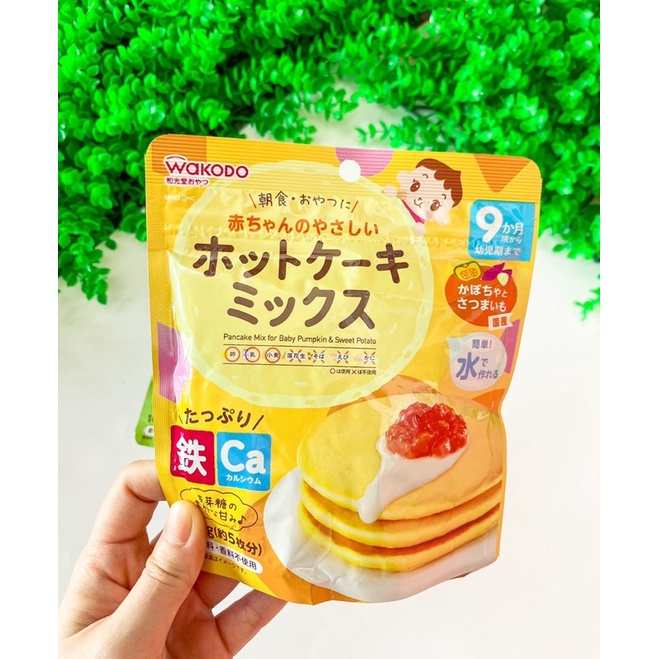 Bột làm bánh Pancake Wakodo cho bé DATE 2024