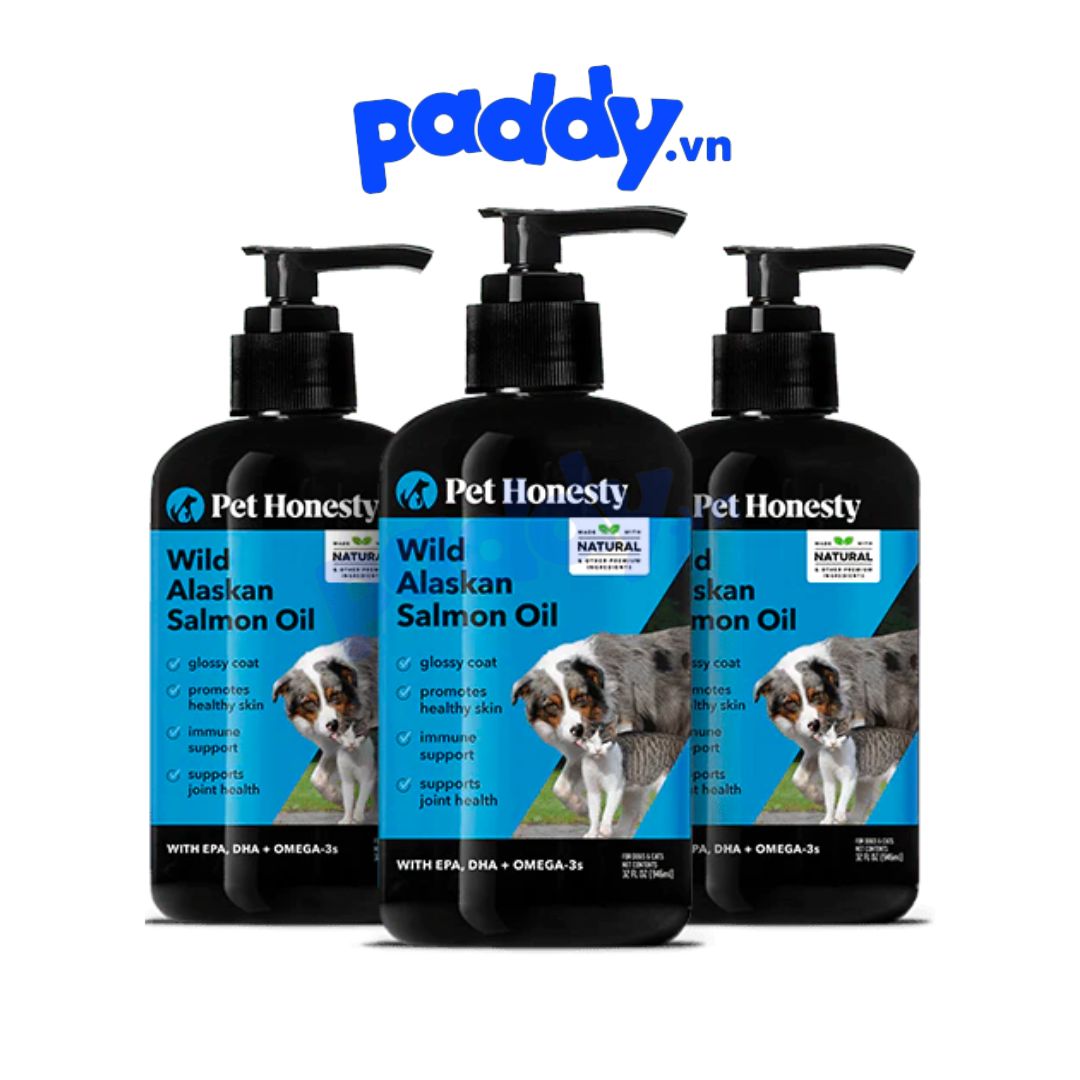 Dầu cá hồi alaska cho chó mèo pet honesty
