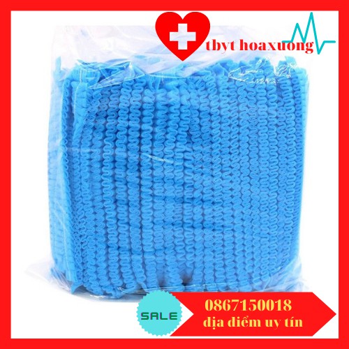 MŨ PHẪU THUẬT, NÓN GIẤY Y TẾ , MŨ DÙNG 1 LẦN[TÚI 100 CÁI]