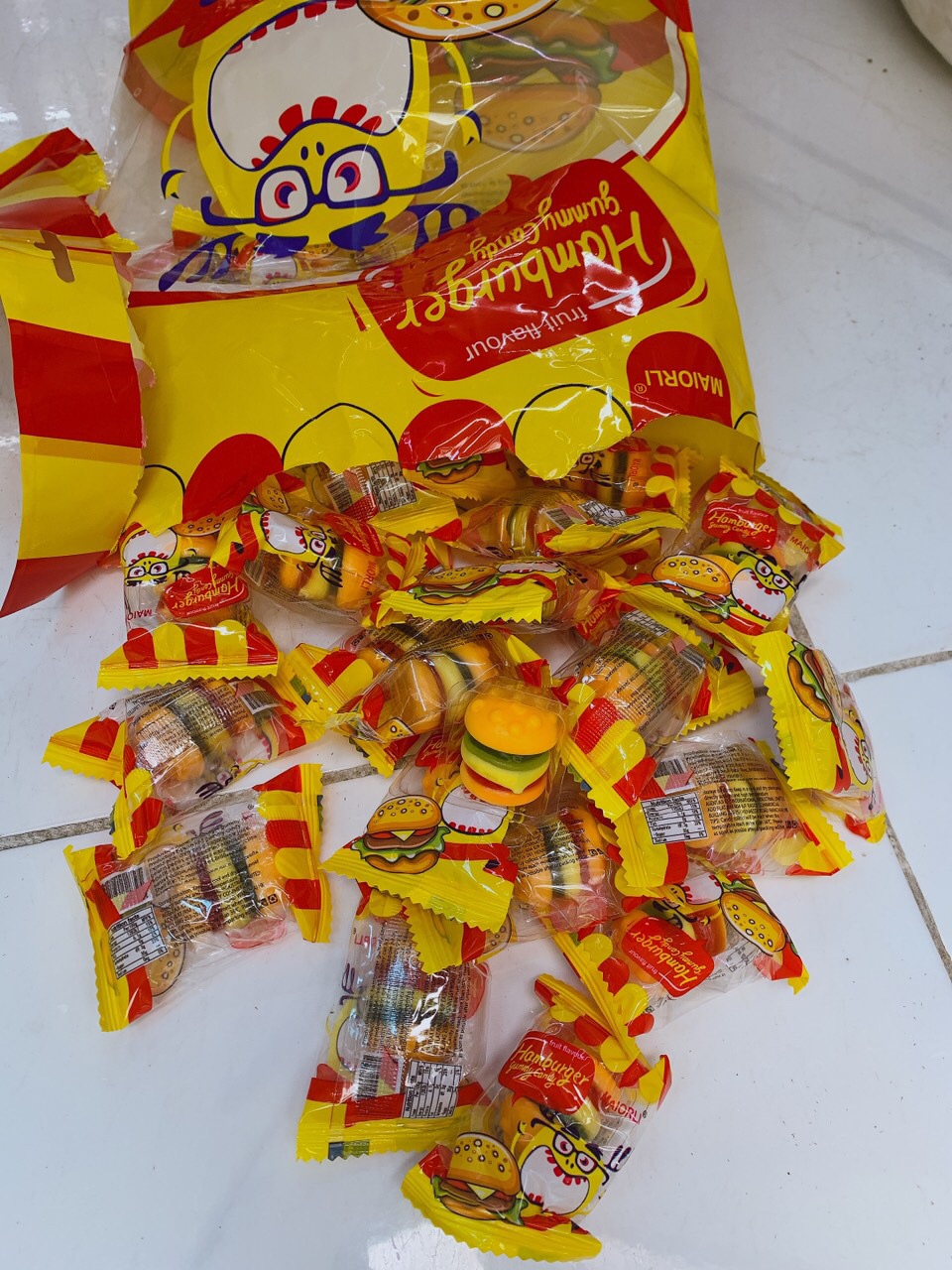 [HCM]Kẹo dẽo hambuger thái lan