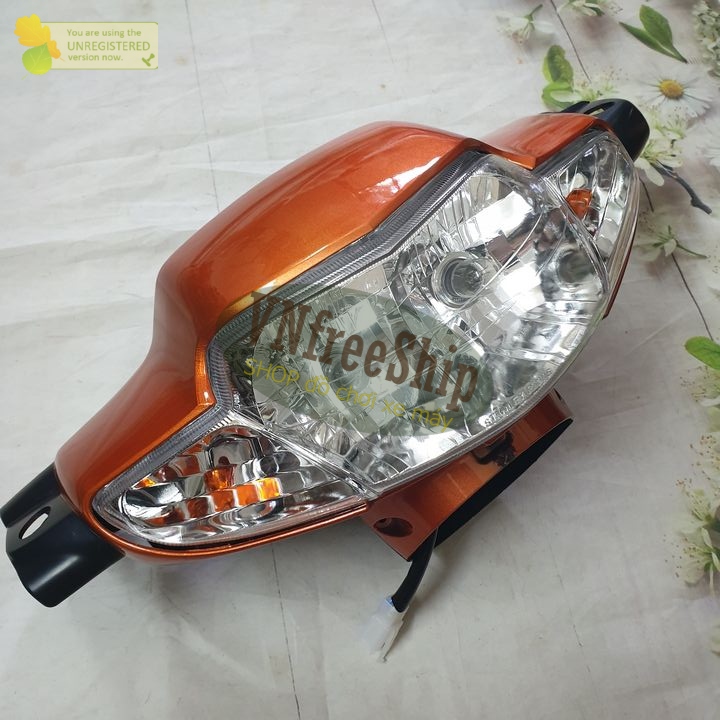 ỐP đầu trước  + GÁY  2 bóng phanh CƠ kèm bóng[ MIỄN SHIP] xe Wave ZX / Wave THÁI / Wave alpha