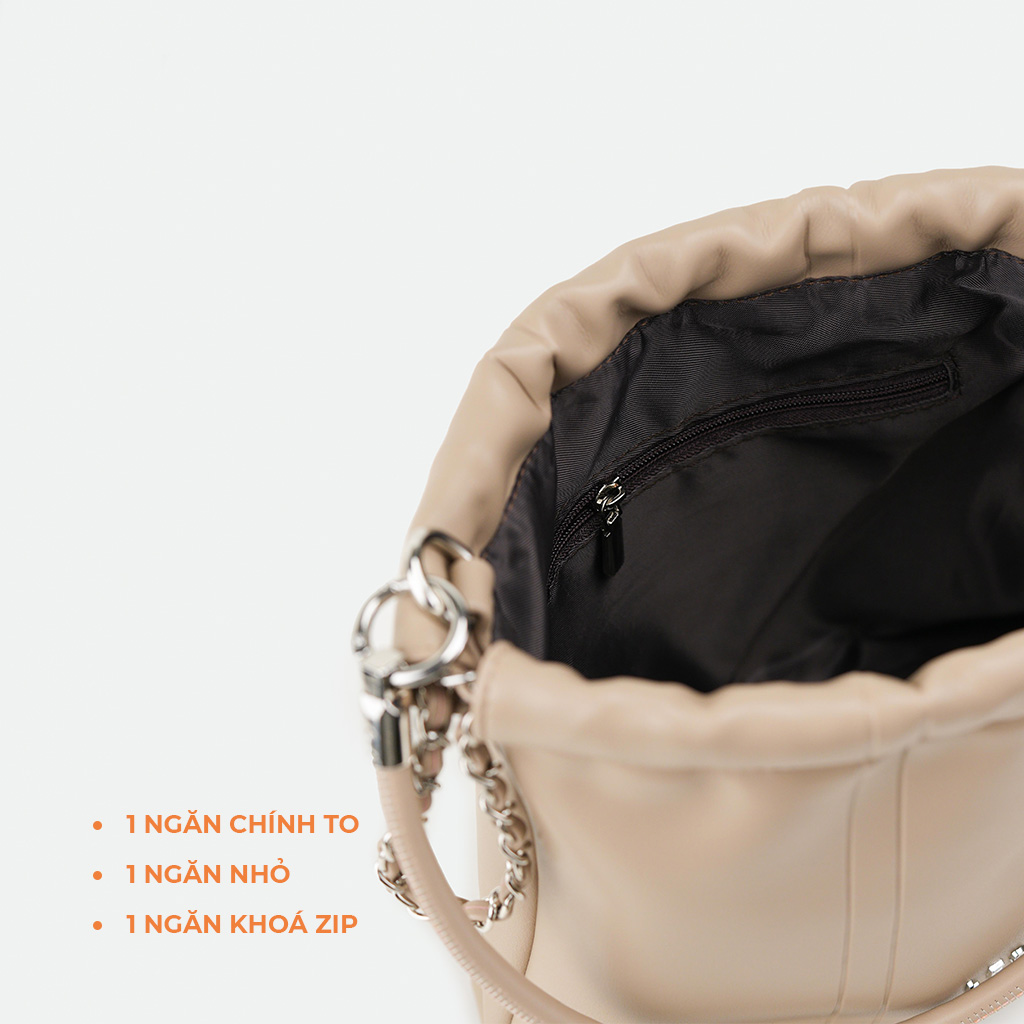 Túi da dây rút nữ LESAC Bloom Bag