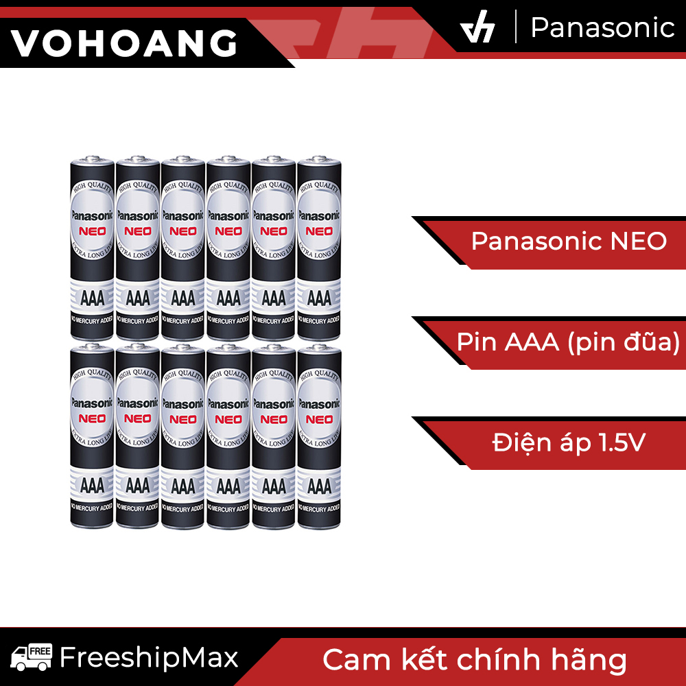 [HCM]Bộ 12 pin AAA Panasonic R03NT