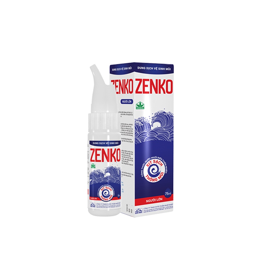 Dung dịch nước biển sâu xịt mũi vệ sinh mũi Zenko 75ml