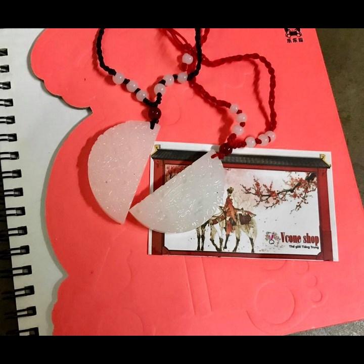 Ngọc bội cặp tình duyên phong cách cổ trang cổ đại