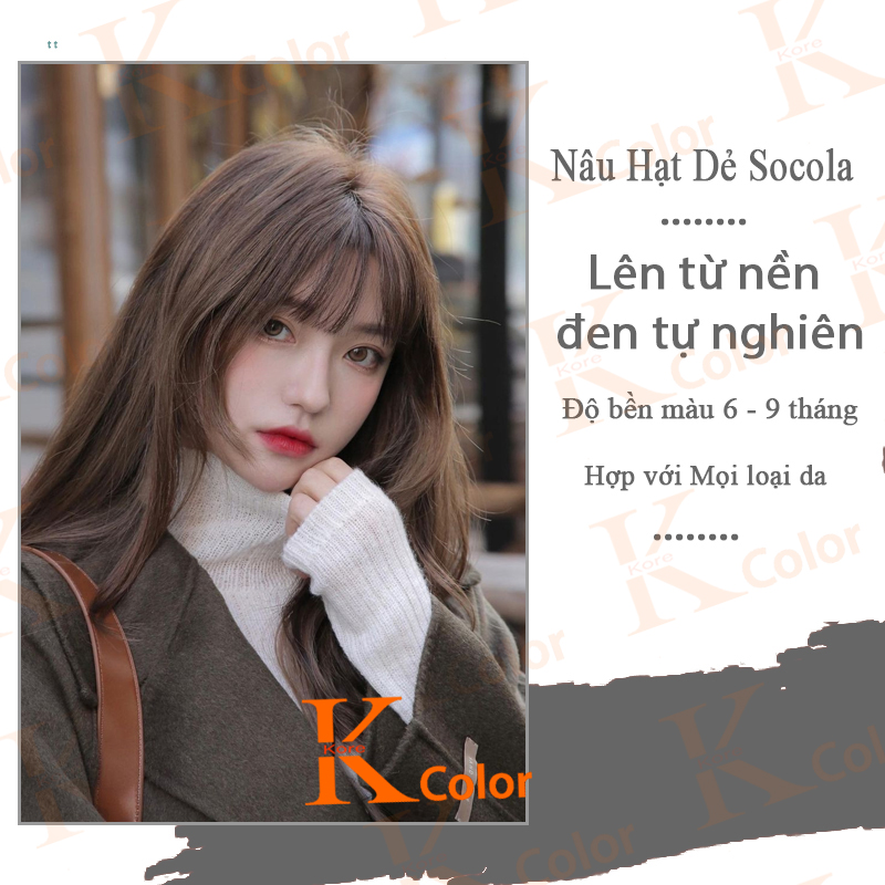 Thuốc nhuộm tóc Nâu Hạt Dẻ kcolor