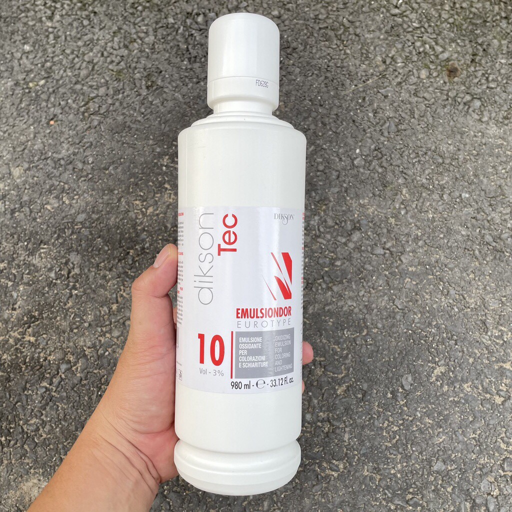 Oxy trợ nhuộm tóc DIKSON TEC EMULSIONDOR 980ml