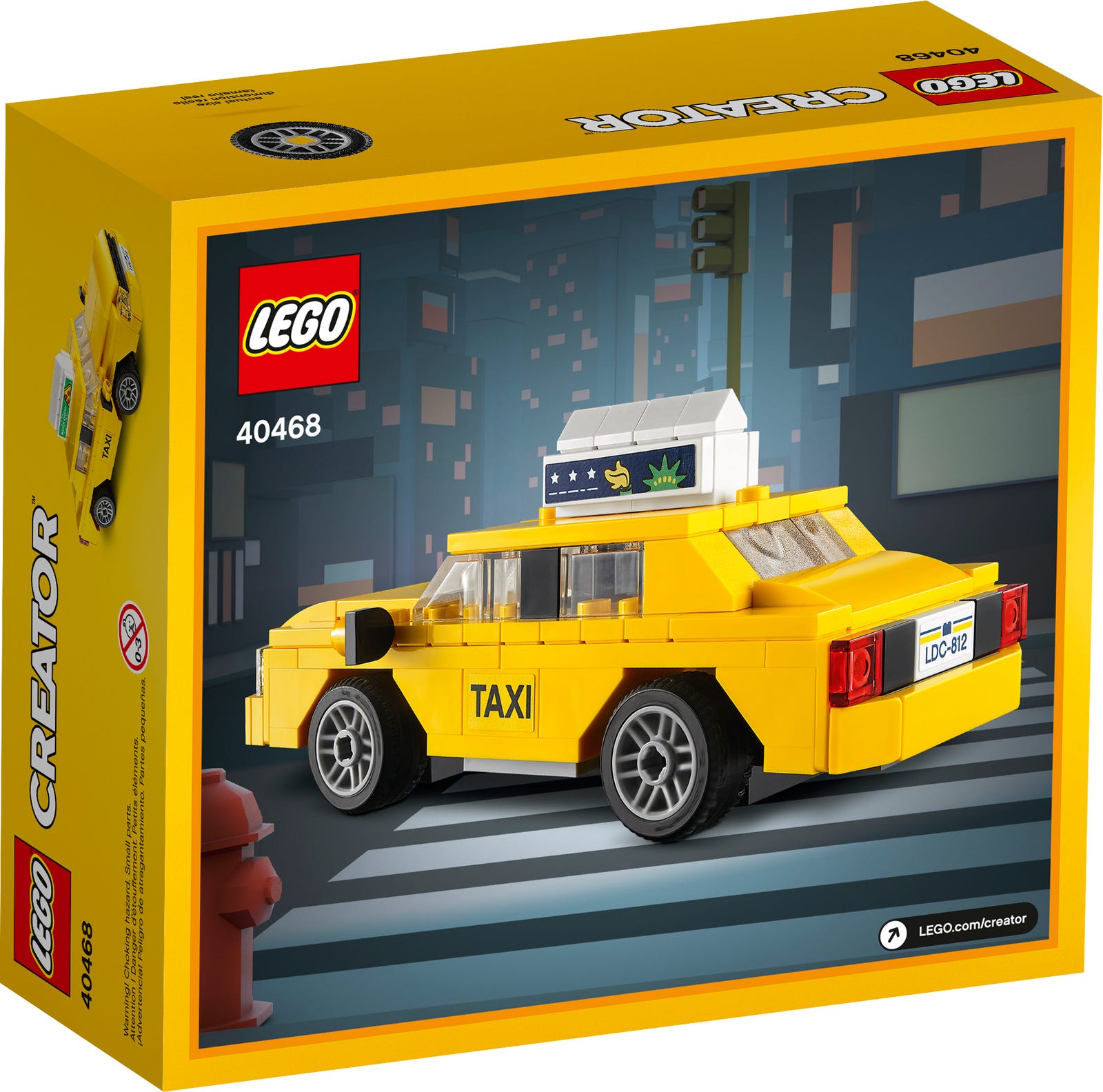[HAPPY BRICKS] LEGO  CREATOR - 40468 - TAXI VÀNG