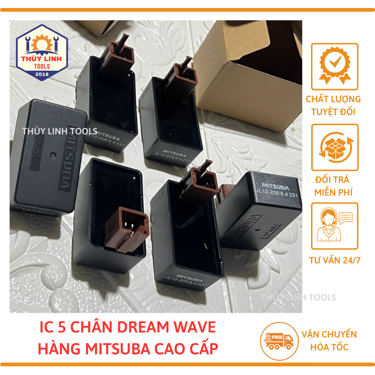 IC 5 chân dành cho xe máy Dream/Wave hàng Mitsuba Thùy Linh Tools