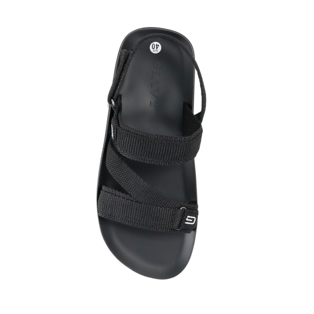 Giày Sandal nam Gia Vy chính hãng (Giavy SL377 màu đen, quai vải dù, đế cao su không thấm nước, Size nam 39 40 41 42 43 )