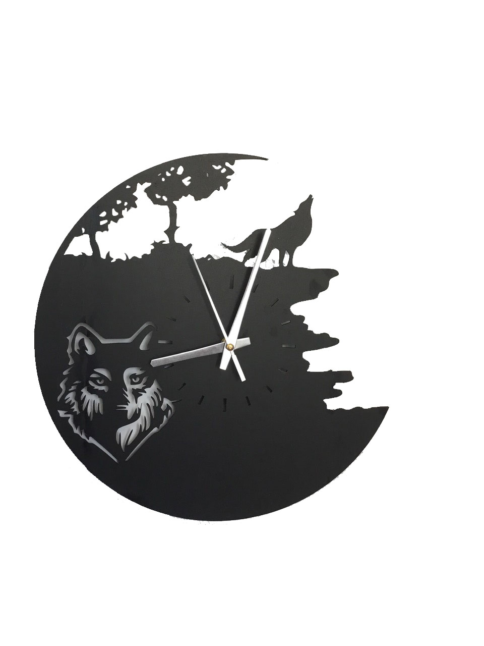 Đồng hồ trang trí treo tường hình sói
