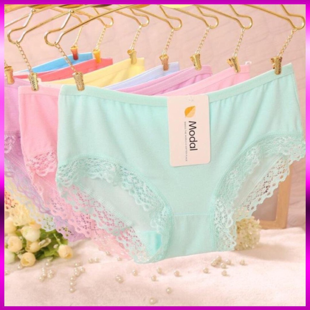 Combo 10 quần lót nữ, quần chip cotton Modal