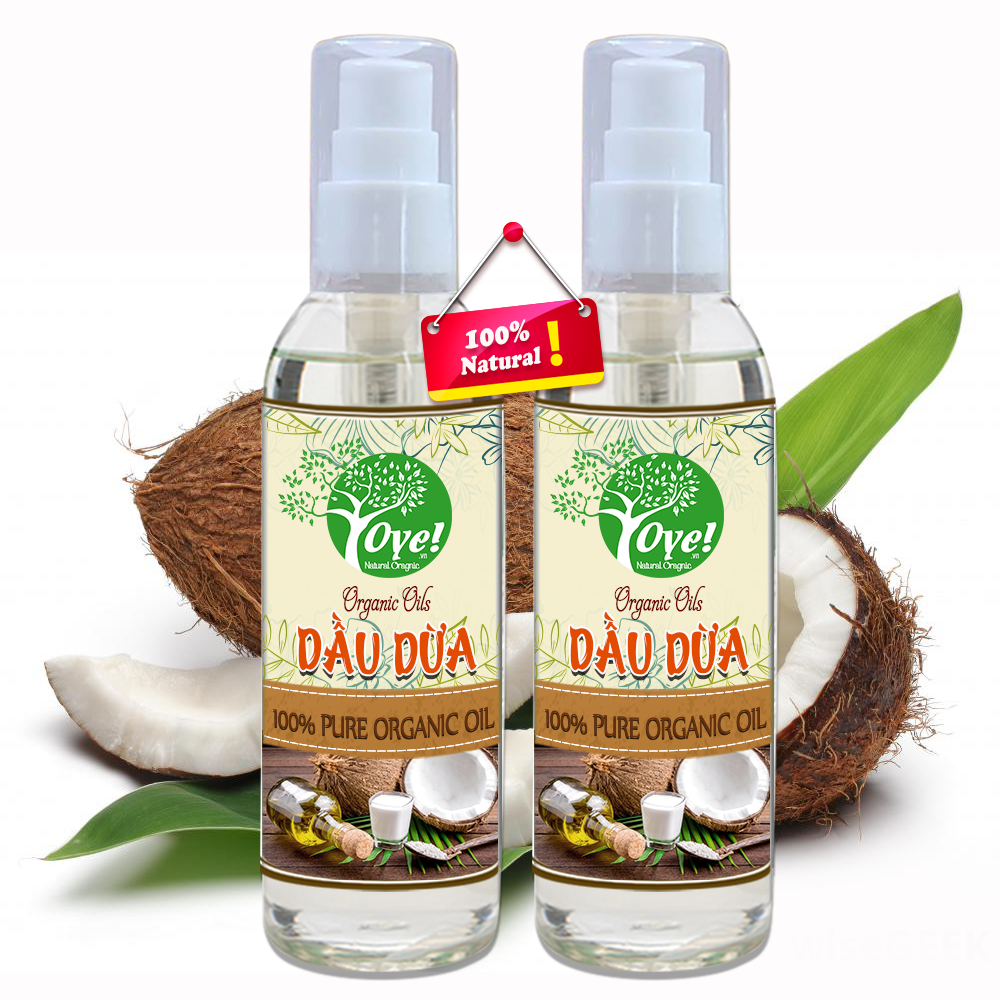 Dầu Dừa Nguyên Chất 100ml, Dưỡng Da, Chăm Sóc Tóc - OYE