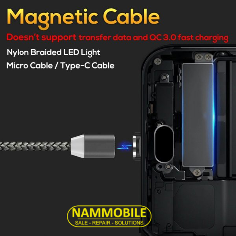 FREE SHIP [HCM]Cáp Sạc Từ 3 Đầu Lightning Type-C Micro USB 1m