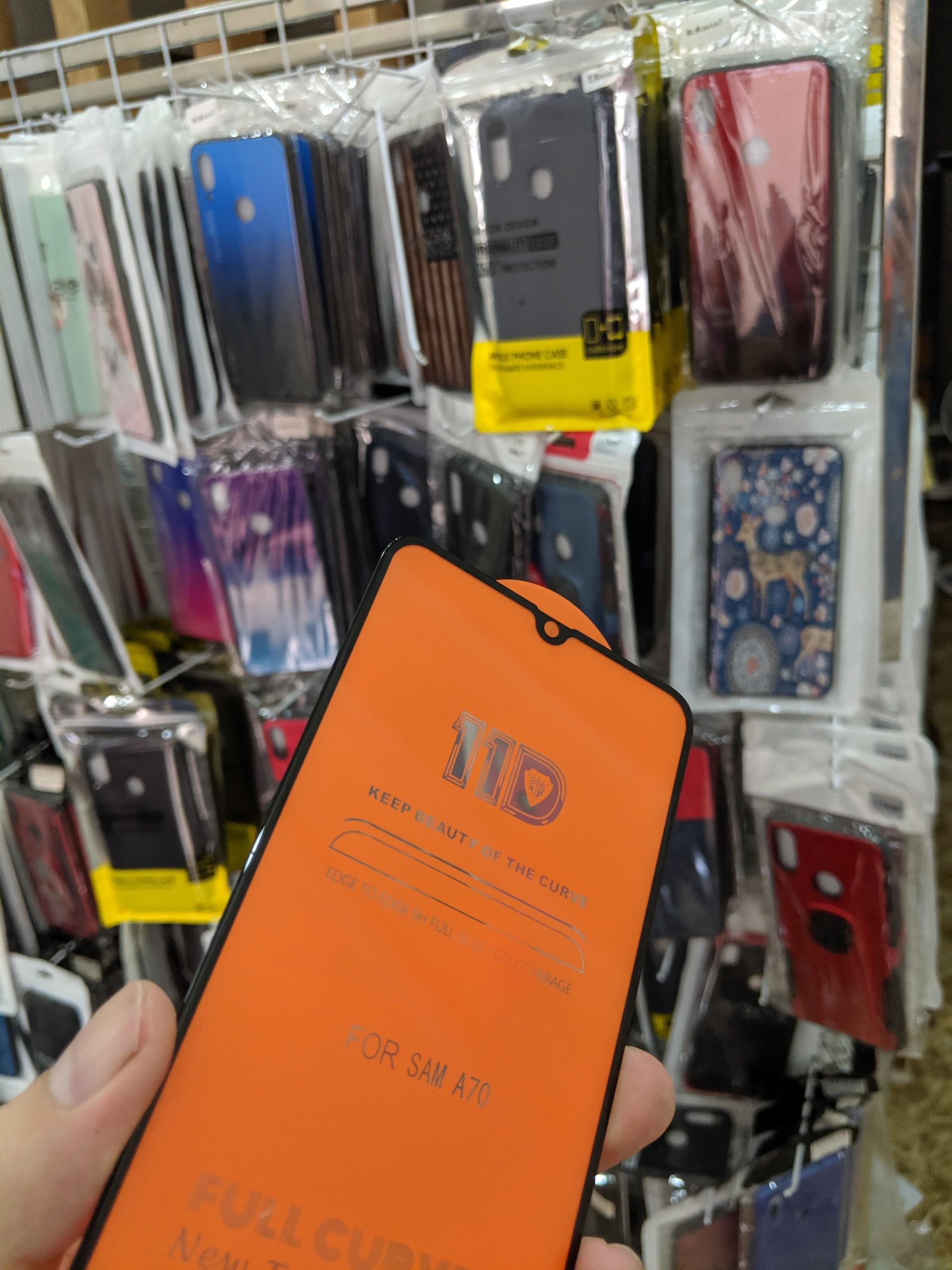 Cường lực 11D Samsung A70 full màn full keo ôm màn 2.5D