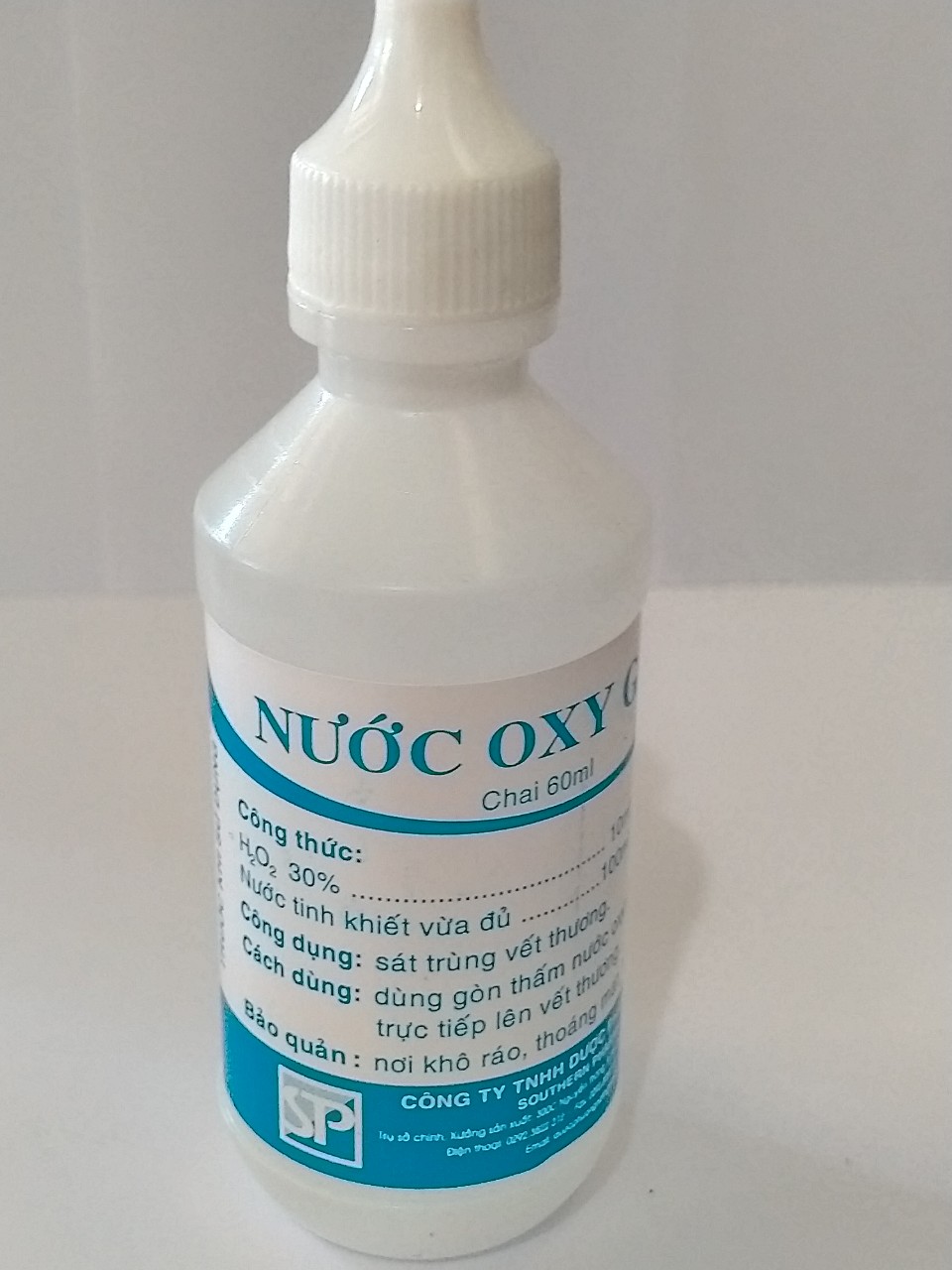 NƯỚC OXY GIÀ 3% CHAI 60 ML