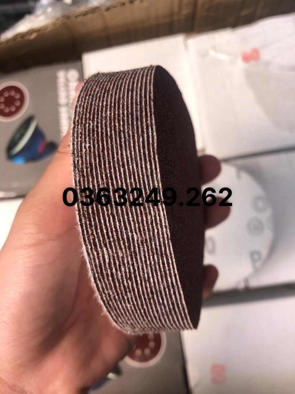 10 tờ nhám tròn phi 100mm đủ số