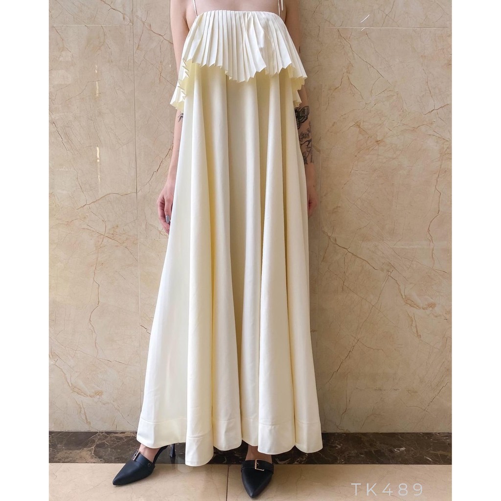 Đầm Maxi 2S Dáng Suông Phối Khóa Kéo