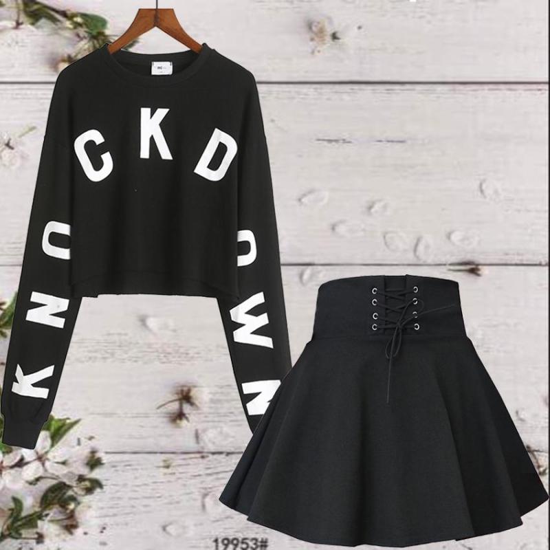 SÉT BỘ VÁY + ÁO THUN NỮ XINH XẮN CÁ TÍNH HÀN QUỐC THỜI TRANG ZENKO