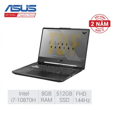 [Trả góp 0%]Laptop ASUS TUF Gaming F15 FX506LI-HN096T  i7-10870H  8GB  512GB SSD  VGA GTX 1650Ti 4GB  15.6 FHD 144Hz  Win 10