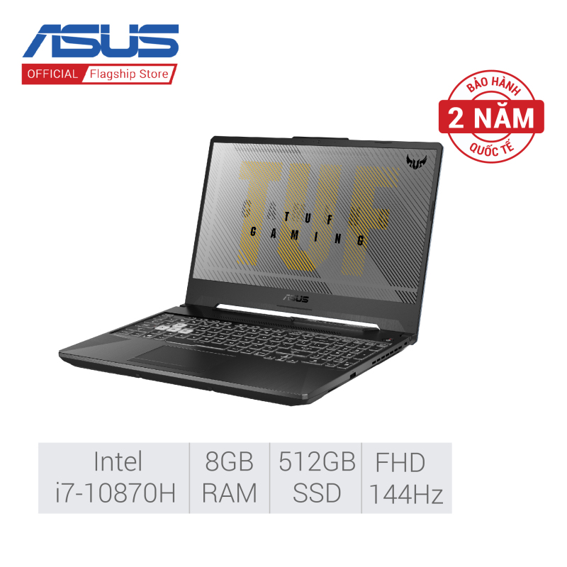 Bảng giá [Trả góp 0%]Laptop ASUS TUF Gaming F15 FX506LI-HN096T  i7-10870H  8GB  512GB SSD  VGA GTX 1650Ti 4GB  15.6 FHD 144Hz  Win 10 Phong Vũ