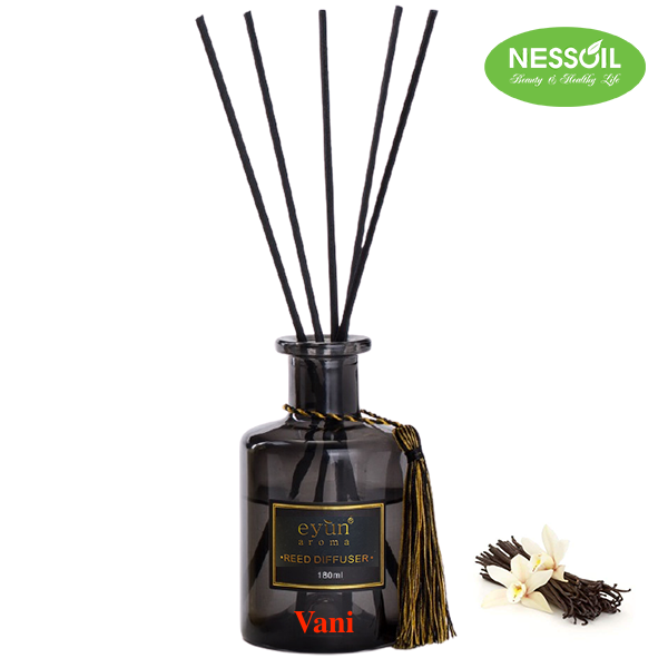 Reed Diffuser Set, home fragrance oil, Vanilla scent 180 ml