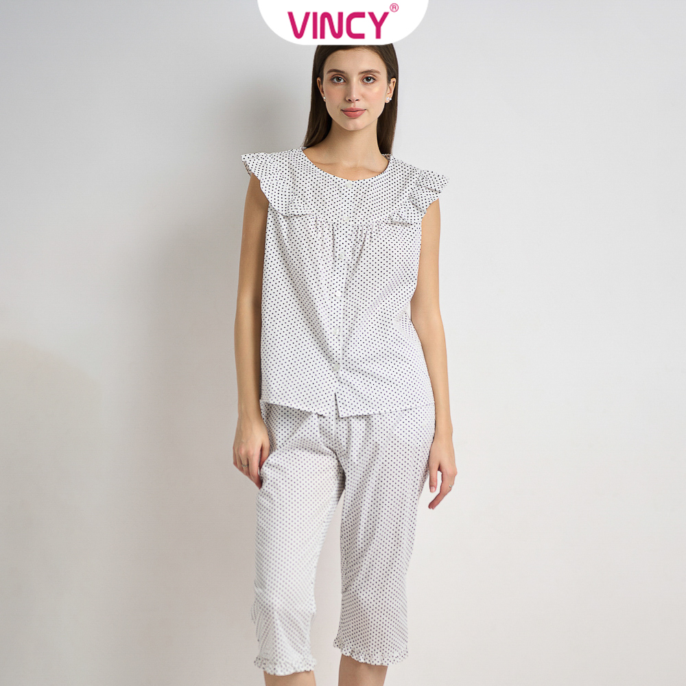 [Mua 3 giảm 20%, mua 2 giảm 15%] Bộ Đồ Kate Lửng Nữ Vincy Thoáng Mát  BKL060S31