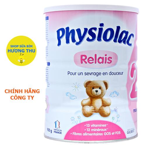 Sữa bột Physiolac Relais số 2 lon 900g (dành cho bé 6 - 12 tháng tuổi)