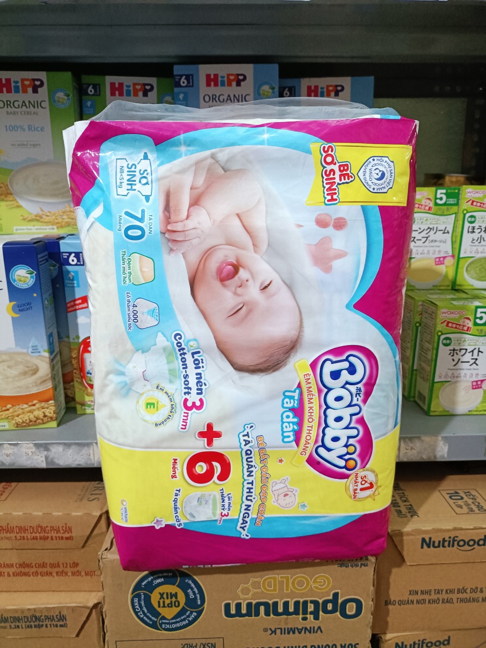 TÃ DÁN SƠ SINH BOBBY XS70 DƯỚI 5 KÍ