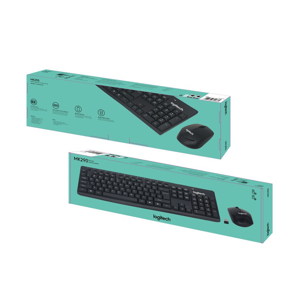 Combo ko dây logitech mk290