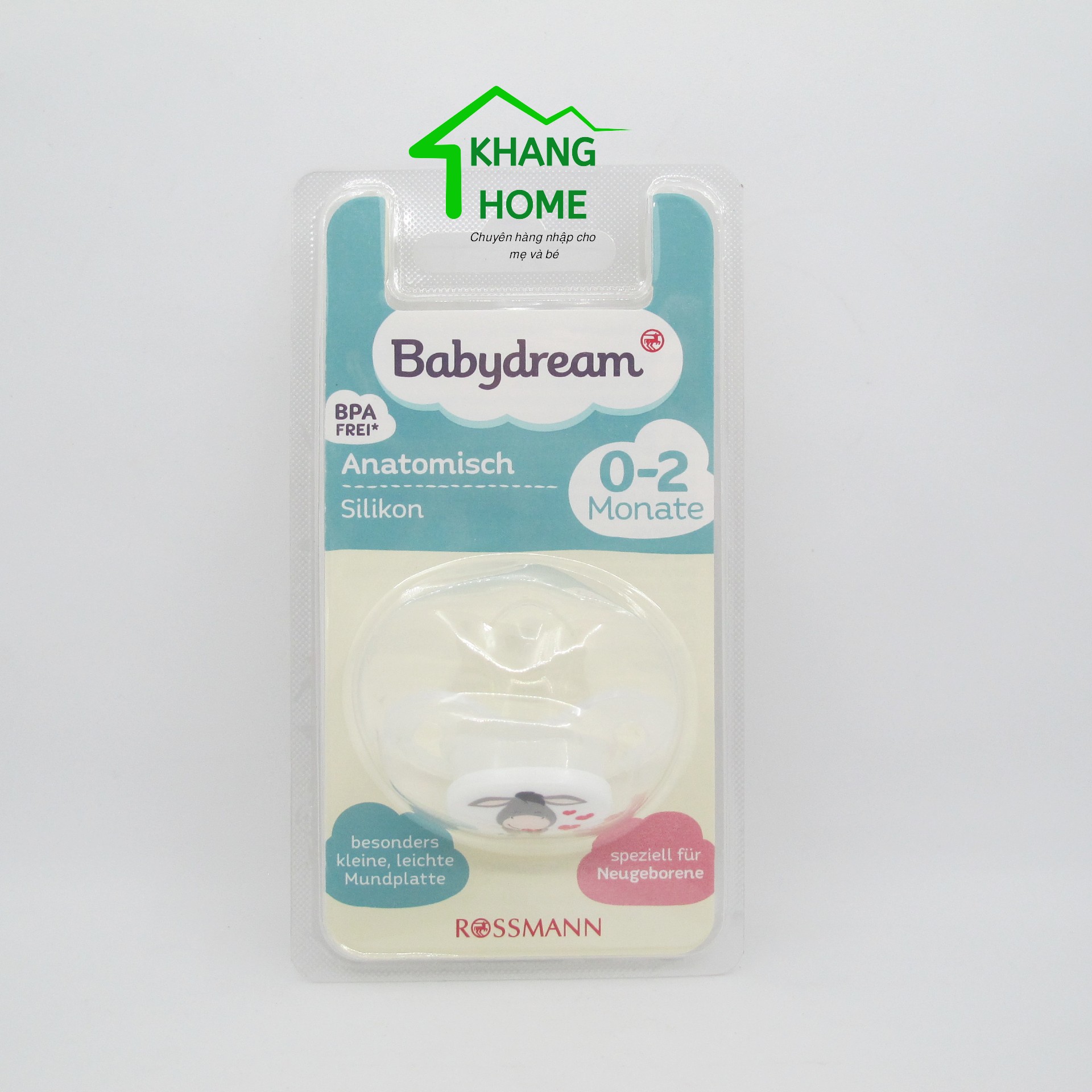 NÚM VÚ/TI GIẢ BABYDREAM SIZE 0 - 3 THÁNG (LOẠI 1 CÁI HOẶC 2 CÁI/SET)