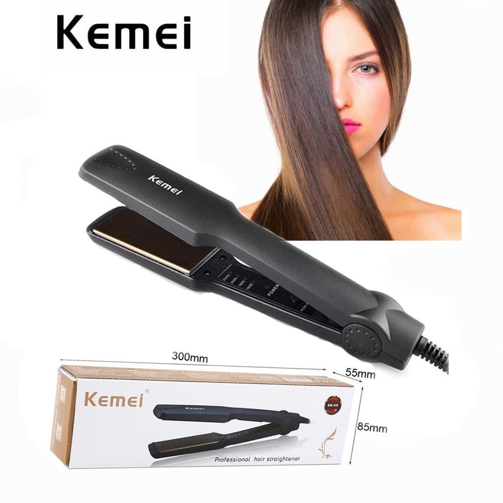 Máy Ép Tóc Kemei - Máy Duỗi Tóc Mini Tiện Dụng