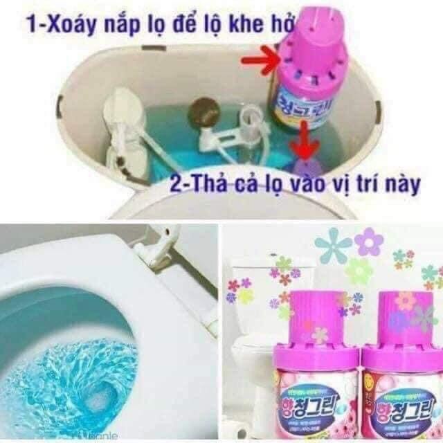 COMBO 2 Cốc thả bồn cầu khử mùi Hàn Quốc 150ml.