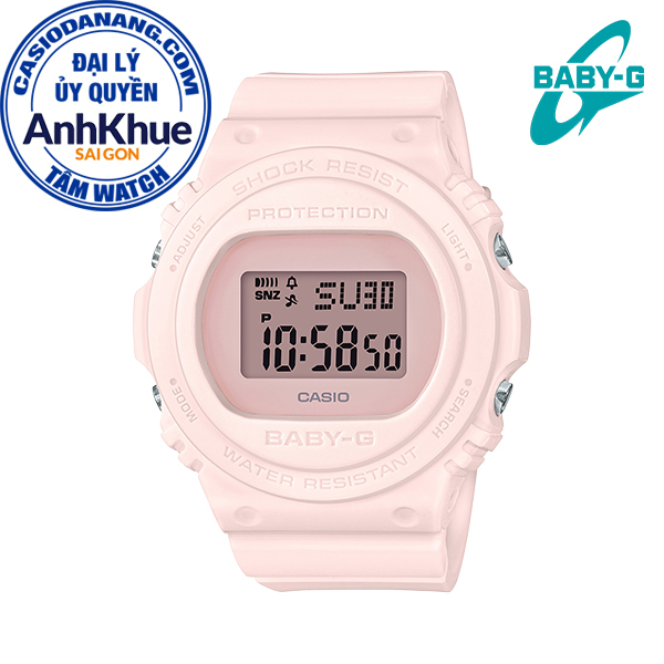 Đồng hồ nữ dây nhựa Casio Baby-G chính hãng Anh Khuê BGD-570-4DR (43mm)