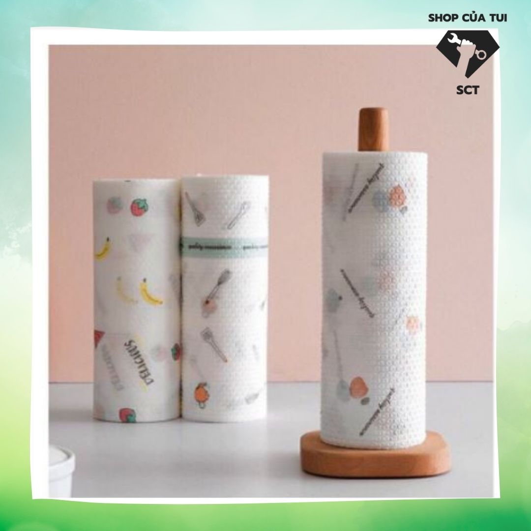 Cuộn Khăn giấy lau đa năng size 20cm - 25cm