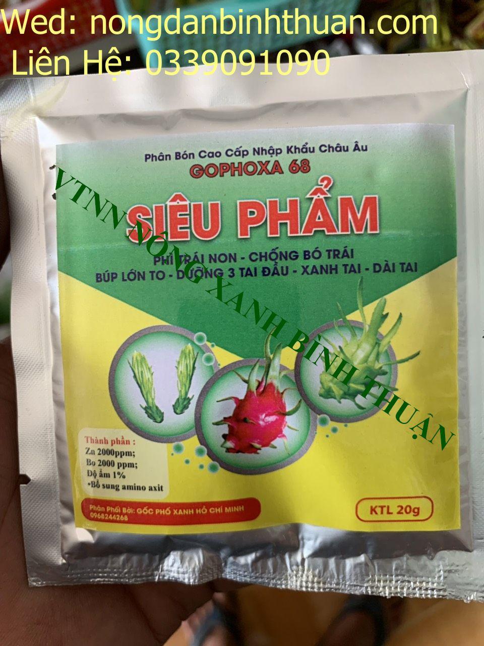 2 Gói Phì trái non - Chống bó trái chuyên dùng cho thanh long