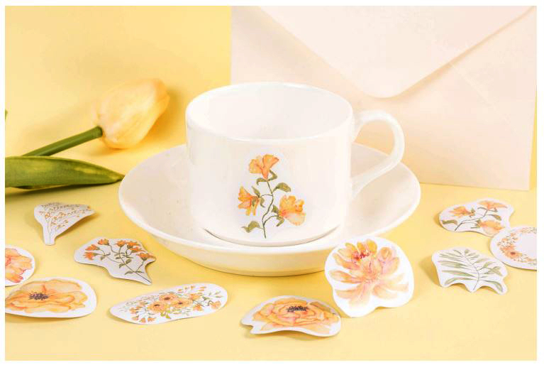 Bộ 46 Sticker Hoa Mùa Hạ E112