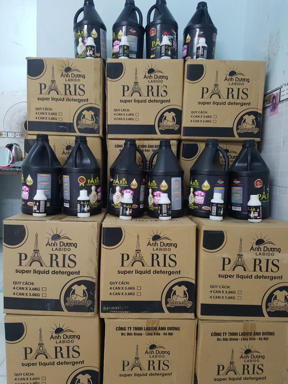 [HCM]Set thùng 4c Nước giặt Paris Ánh Dương 3600ml