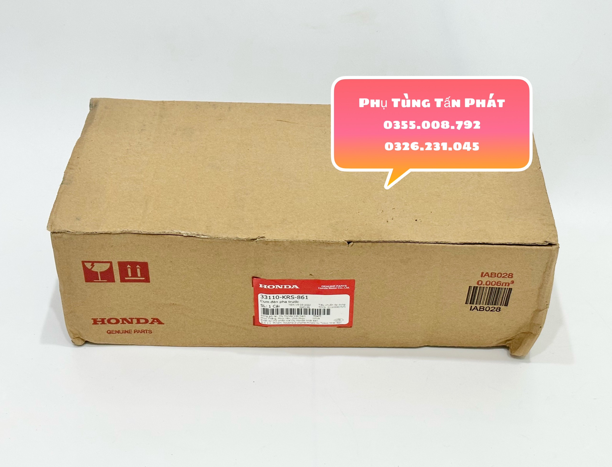 Pha Đèn - Choá Đèn Wave Nhỏ Chính Hãng Honda
