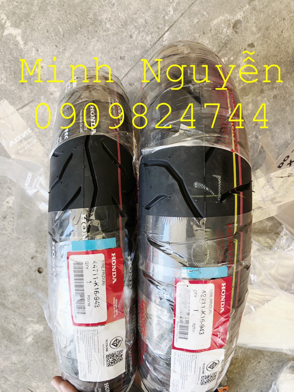 Cặp vỏ Scoopy Thái Dunlop chính hãng honda